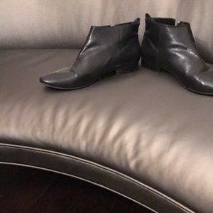 Cole Haan Black Leather Ankle Boots